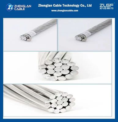 AAC 1000 AWG एल्युमीनियम बेयर कंडक्टर हॉकवीड ASTM B 231 इंक प्रिंटिंग