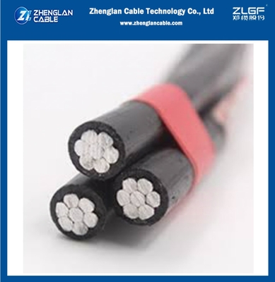 ओवरहेड अछूता केबल 0.6/1KV 2X50+50 AAC/XLPE+AAAC/XLPE एरियल बंडल केबल ABC GB/T12527