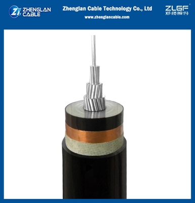 21/35kV मध्यम वोल्टेज पावर केबल गैर बख्तरबंद एल्यूमीनियम केबल 1x185mm2 AL/SC/XLPE/SC/CTS/PVC IEC 60502-2