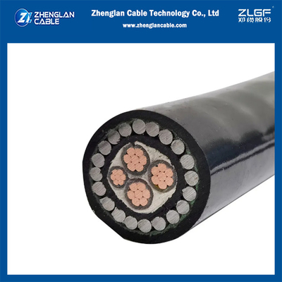 1KV कम वोल्टेज पावर केबल NYRY CU/XLPE/SWA/PVC 3x 25+16MM2 IEC60502-1