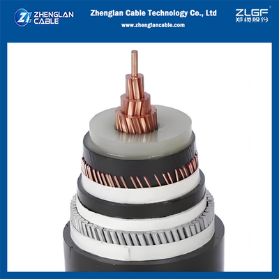 8.7/15kv मीडियम वोल्टेज पावर केबल AWA आर्मर्ड केबल 1x120/16mm2 Cu/SC/XLPE/SC/CWS/PVC/AWA/PVC IEC 60502-2