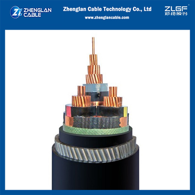 6/10KV Cu/SC/XLPE/SC/CTS/PVC/SWA/PVC 3x95mm2 मेडिनम वोल्टेज पावर केबल