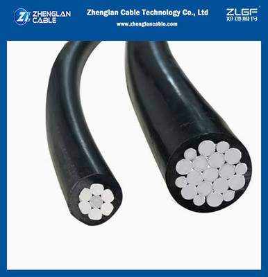 2*16mm2 ओवरहेड एएसी कंडक्टर XLPE इन्सुलेशन एल्यूमीनियम तार घुमावदार एबीसी केबल