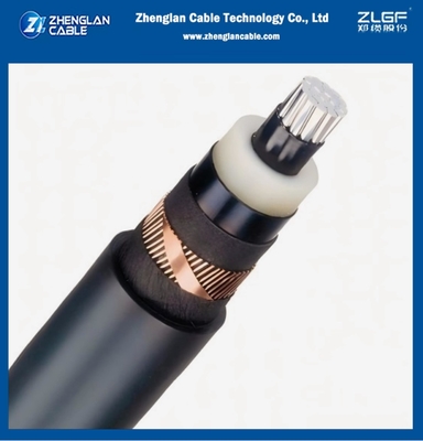 8.7/15kv मध्यम वोल्टेज पावर केबल YJLSV1x185/25mm2AL/SC/XLPE/SC/PVC/CWS/CTS/PVC IEC 60502-2