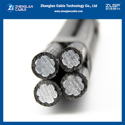 1KV ABC केबल 3x50+1x35mm2 एल्यूमीनियम कोर XLPE अछूता एल्यूमीनियम मिश्र धातु XLPE अछूता NTP 370.254