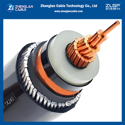 12/20KV CU/SC/XLPE/SC/CTS/AWA/PVC 1X150MM2 सिंगल कोर मेडिनम वोल्टेज आर्मर्ड पावर केबल