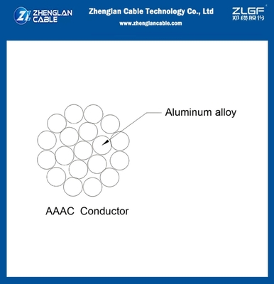 AAAC YEW नंगे कंडक्टर सभी एल्यूमीनियम मिश्र धातु कंडक्टर AAAC 479mm2 37/4.06mm BS3242