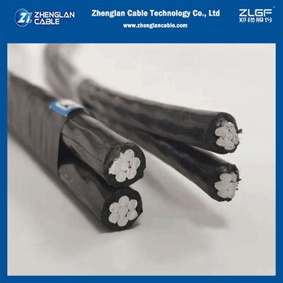 2x16mm2 0.6/1KV XLPE अछूता ओवरहेड बंडल केबल एरियल बंडल केबल NFC 33-209