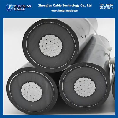 12/20KV 3x1x150mm2 मध्यम वोल्टेज (HTA) घुमावदार एल्यूमीनियम केबल NFC 33-226 भूमिगत उपयोग