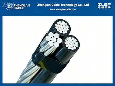 0.6/1kV AAC/XLPE+AAC/XLPE+AAAC 2X2+2AWG ट्रिप्लेक्स ओवरहेड सर्विस ड्रॉप केबल