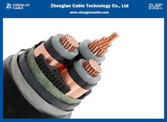 मल्टीप्लेयर XLPE अछूता कॉपर केबल 6 / 10kv 3x50sqmm Cu / Xlpe / Cts / Pvc