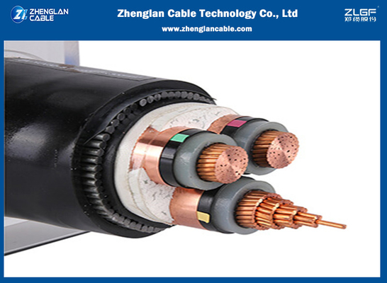 AL/CU 3C आर्मर्ड पावर केबल XLPE इंसुलेटेड पीवीसी शीटेड 3.6KV - 35KV अंडरग्राउंड